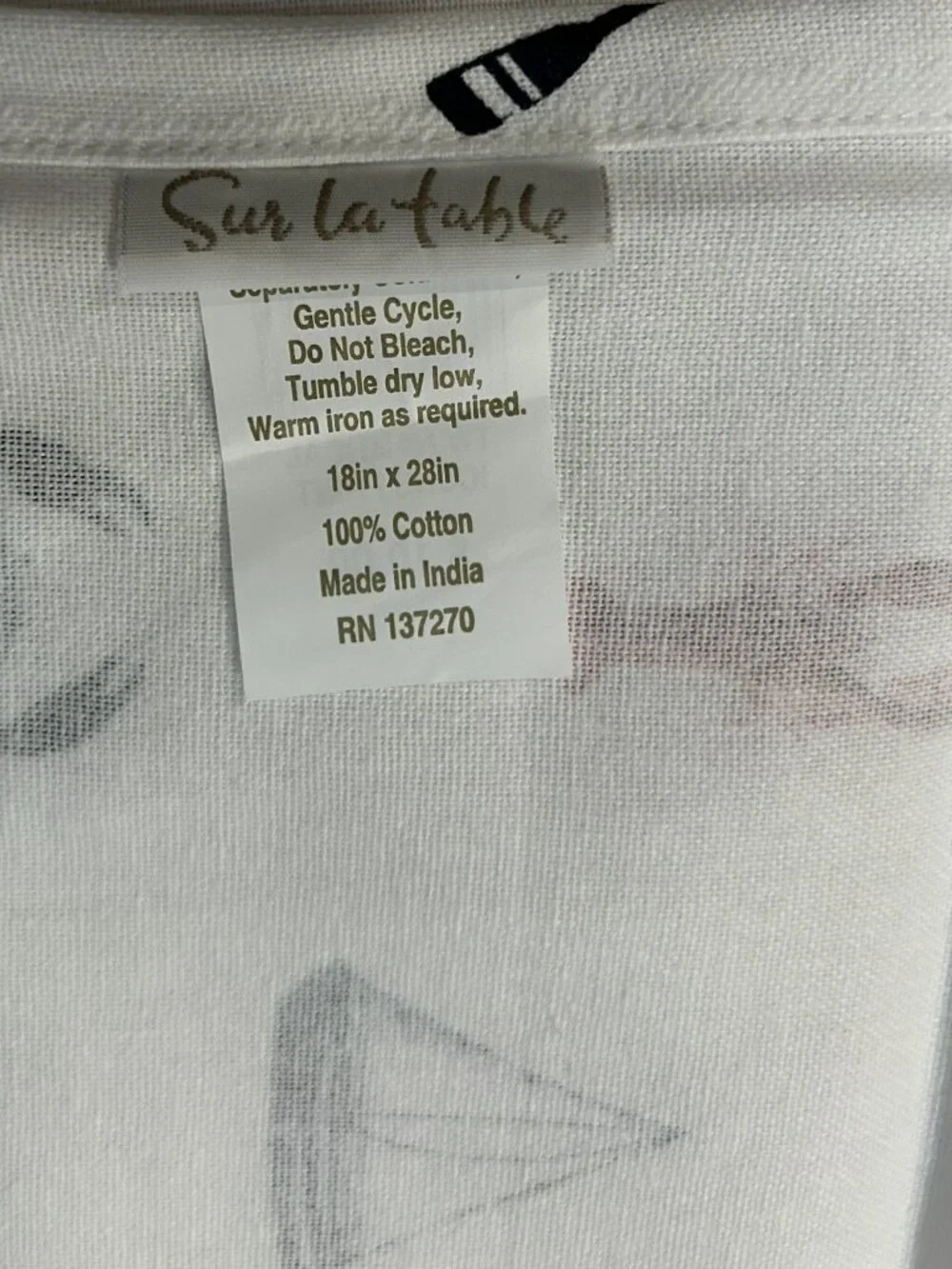 ⚓ Sur La Table Nautical Kitchen Towels — Set of 2 | New